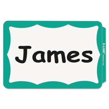 C-Line® Self-adhesive Name Badges, 3.5 X 2.25, Green, 100-box freeshipping - TVN Wholesale